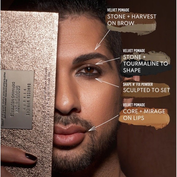 Danessa Myricks Groundwork Defining Neutrals Palette Eyes Brows Face & Lips $99 - Picture 14 of 16
